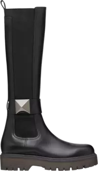 Кроссовки Valentino Wmns One Stud 45mm Boot 'Black', черный