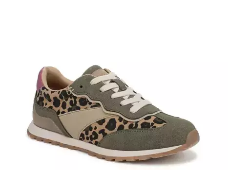 Кроссовки Valley - женские Blowfish Malibu, Olive Green/Beige Leopard Print