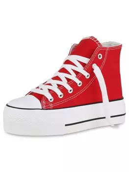 Кроссовки Van Hill High-Top Sneakers Lilias, красный