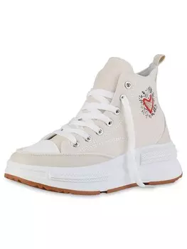 Кроссовки Van Hill High-Top Sneakers Mabel, экрю