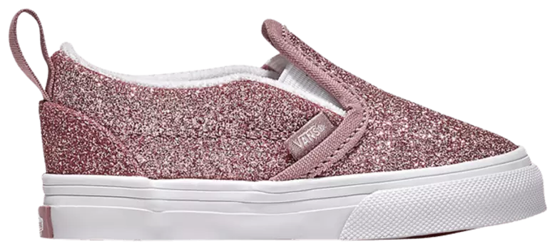 Кроссовки Vans Classic Slip-On V Toddler 'Rose Gold Glitter', розовый