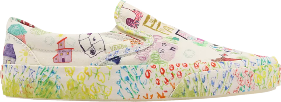 Кроссовки Vans Collina Strada x Classic Slip-On Idyllic Neighborhood, разноцветный