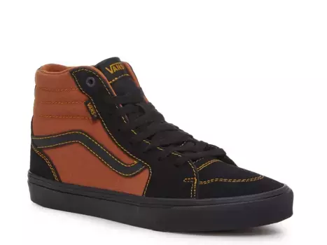 Кроссовки Vans Filmore High-Top — мужские, черные/оранжевые