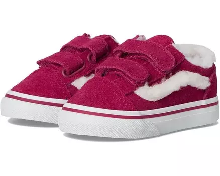 Кроссовки Vans Kids Old Skool V, цвет Sherpa Pop Cherries Jubilee