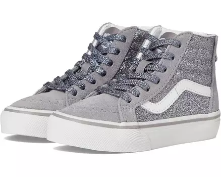 Кроссовки Vans Kids SK8-Hi Zip, цвет Glitter Gunmetal