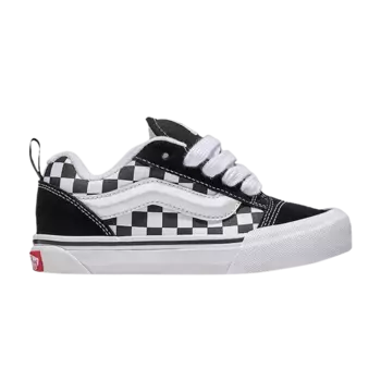 Кроссовки Vans Knu-Skool Kids Checkerboard - Black White, черный