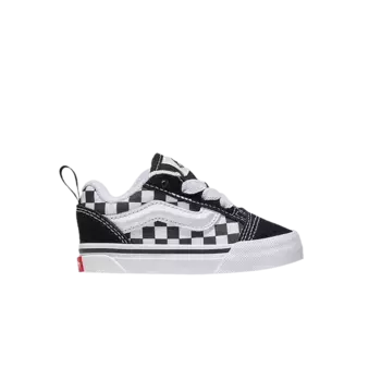 Кроссовки Vans Knu-Skool Toddler Checkerboard - Black White, черный