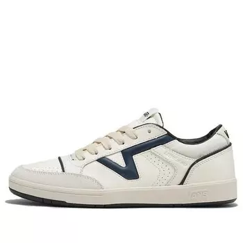 Кроссовки Vans Lowland ComfyCush JMP R Vintage Leather Shoes 'White Navy', цвет marshmallow/dress blues