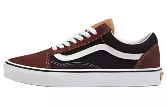 Кроссовки Vans Old Skool 'Color Block - Black Brown', черный/коричневый
