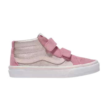 Кроссовки Vans Sk8-Mid V Kids Metallic Pink, розовый