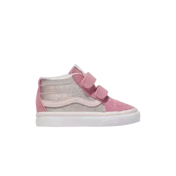 Кроссовки Vans Sk8-Mid V Toddler Metallic Pink, розовый