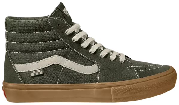 Кроссовки Vans Skate Sk8-Hi 'Grape Leaf Green Gum', зеленый