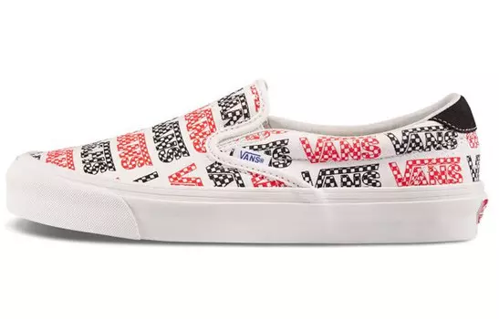 Кроссовки Vans Slip-On 59 LX 'Racing Red Logo Checkerboard'