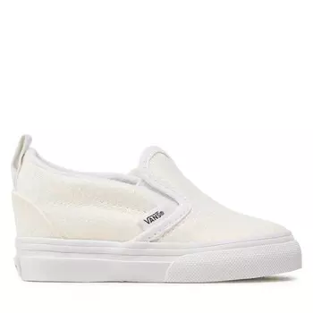Кроссовки Vans Slip-On V VN0A5EFKWHT1 Glitter White, белый