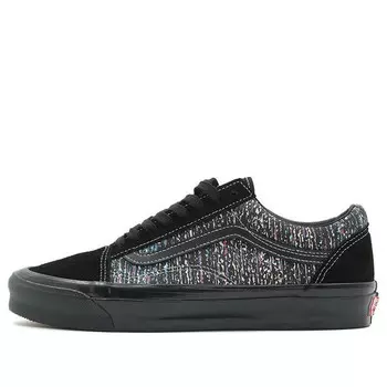 Кроссовки vault og old skool lx black/multi-color Vans, черный