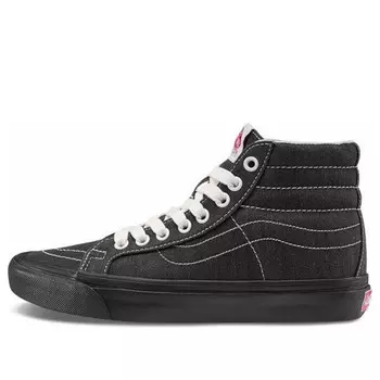 Кроссовки vault - og sk8-hi lx in black herringbone Vans, черный