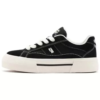 Кроссовки VEEMES Skateboarding Shoes Unisex Low-top Black/white, черный/белый