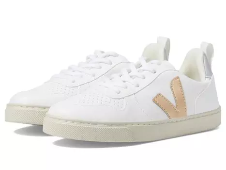 Кроссовки VEJA Kids Small V-10 Laces, цвет White/Platine/Silver