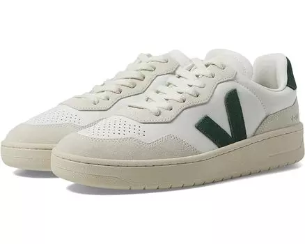 Кроссовки с перфорацией VEJA V-90, серый/зеленый