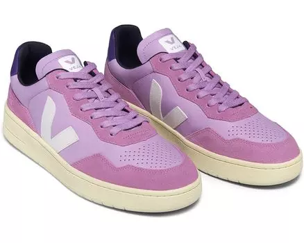 Кроссовки VEJA V-90, цвет Orchid/White