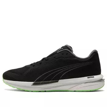 Кроссовки velocity nitro low-running shoes green/black Puma, зеленый
