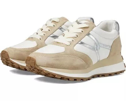 Кроссовки Veronica Beard Valentina, цвет White And Silver Leather