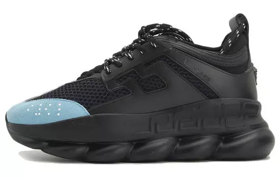 Кроссовки Versace Chain Reaction, черный / синий