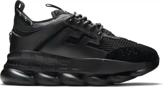 Кроссовки Versace Chain Reaction Triple Black, черный