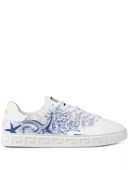 Кроссовки Versace Coral Theatre Greca, синий