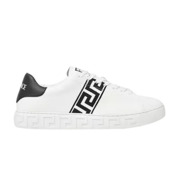 Кроссовки Versace Embroidered Greca Sneaker 'White Black', белый