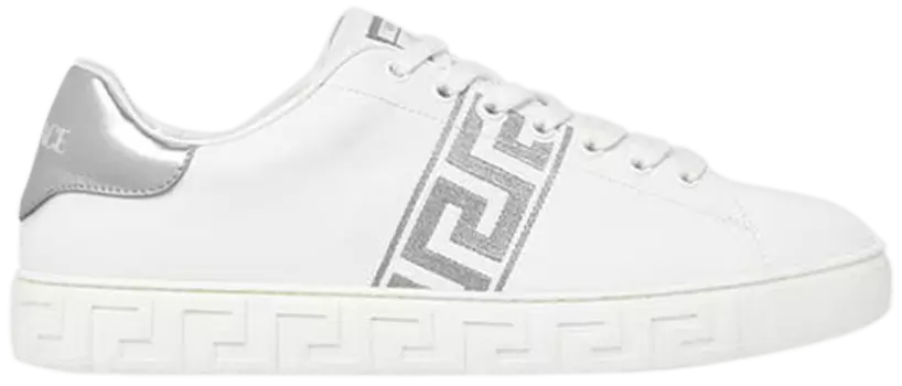 Кроссовки Versace Embroidered Greca Sneaker 'White Silver Palladium', белый
