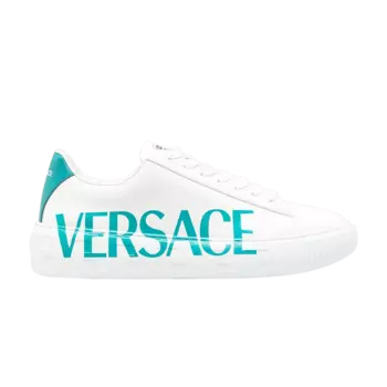 Кроссовки Versace Greca Sneaker 'White Aqua Blue', белый