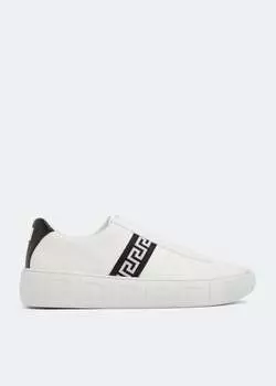 Кроссовки VERSACE Greca sneakers, белый