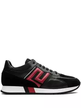 Кроссовки Versace Greek Key Contrast "Black", черный