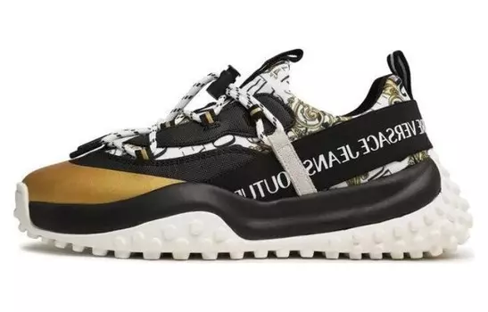 Кроссовки VERSACE JEANS Couture Lifestyle Shoes Men Low-top Black, черный