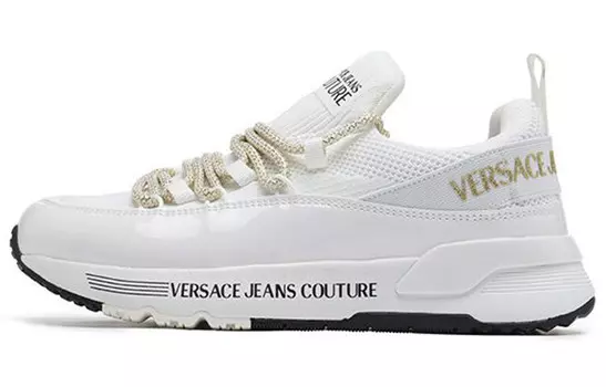 Кроссовки VERSACE JEANS Couture Lifestyle Shoes Women's Low-top White, белый
