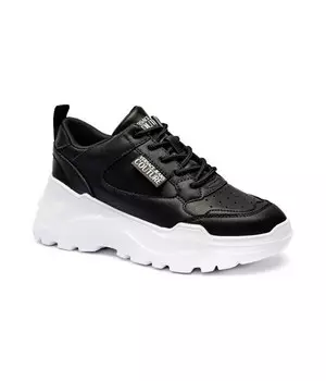 Кроссовки Versace Jeans Couture с элементами кожи, черный