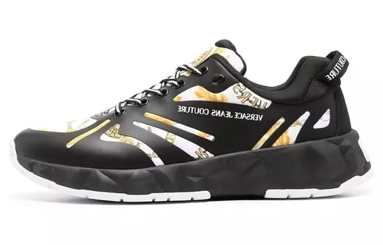 Кроссовки VERSACE JEANS Lifestyle Shoes Men Low-top Black, черный