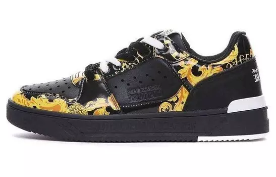 Кроссовки VERSACE JEANS Skateboarding Shoes Men Low-top Black, черный