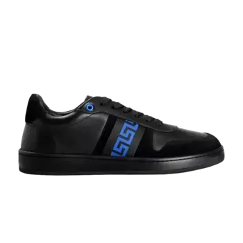 Кроссовки Versace La Greca Sneaker Black Blue, черный