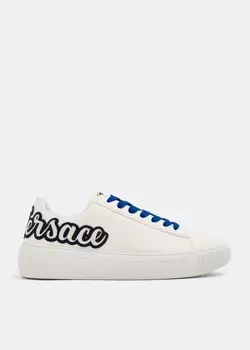 Кроссовки VERSACE La Greca Varsity sneakers, белый