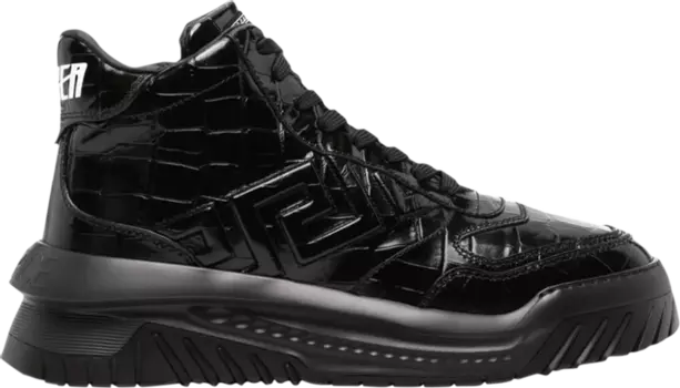 Кроссовки Versace Odissea High 'Black Croc', черный