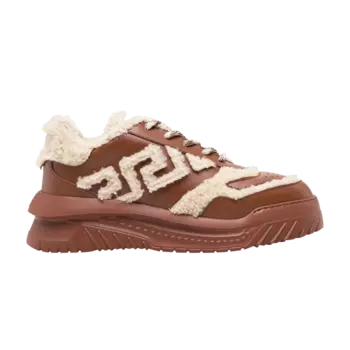 Кроссовки Versace Odissea Sneaker 'Shearling - Brown', коричневый