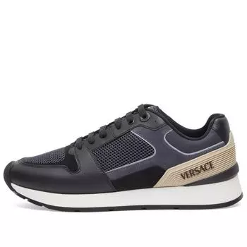 Кроссовки Versace Runner, цвет Taupe Khaki Antracite Mauve