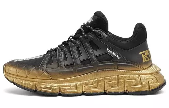 Кроссовки Versace Trigreca, черный / золотой