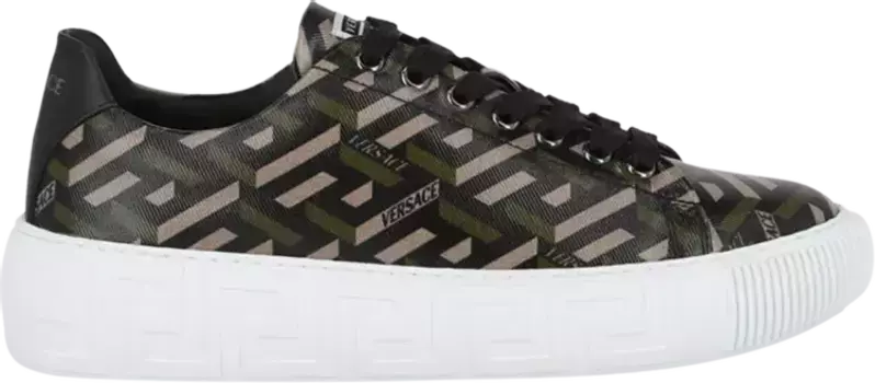 Кроссовки Versace Wmns Greca Low Monogram Geometric Logo, черный