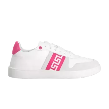 Кроссовки Versace Wmns La Greca Sneaker White Pink, белый
