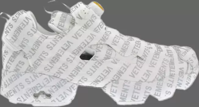 Кроссовки vetements x instapump fury 'emoji' Reebok, белый