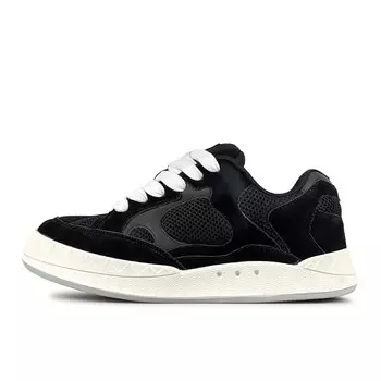 Кроссовки VFDF Skateboarding Shoes Unisex Low-top White/black, черный/белый