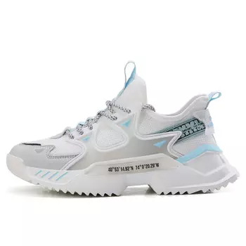 Кроссовки Victoria Angel VIDORY ANGEL Lifestyle Shoes Men Low-top Grey/light Blue/black, белый/синий
